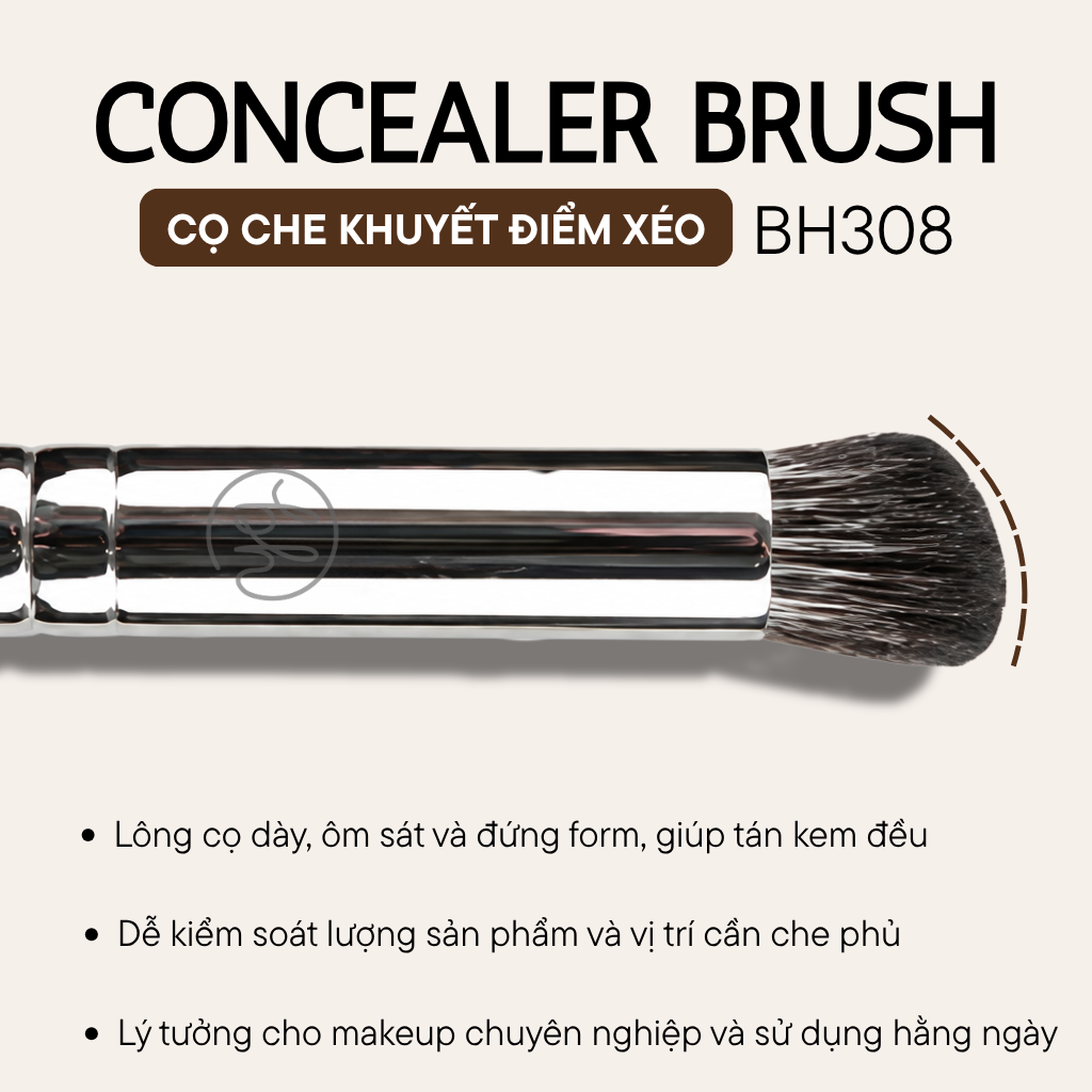 Cọ Che Khuyết Điểm BH Cosmetics Concealer Brush BH308
